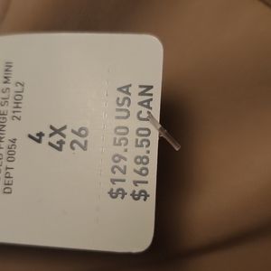 Rose gold fringe dress